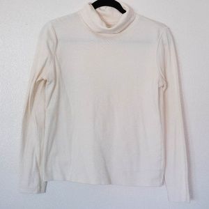 St. Johns Bay Ivory Cotton Turtleneck